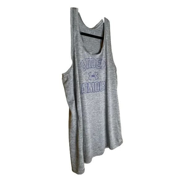 Under Armour Women's Heat Gear Allover Heather Twist Racerback Size Small - Picture 2 of 5